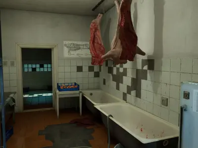 Post Soviet Restaurant Kitchen  - UE5 Low-poly 3D model