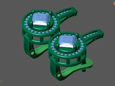 Women Earrings 3DM STL Womens Earring Renders 3D print models   3D print model 22