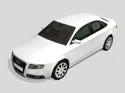 Audi A4 Low-poly 3D model