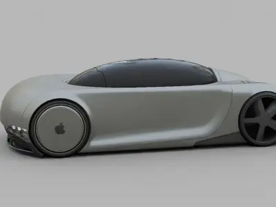 APPLE CONCEPT CAR rigged 3D model