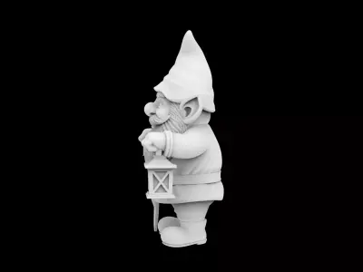Garden Gnome Statue 3D Print Model 3D print model