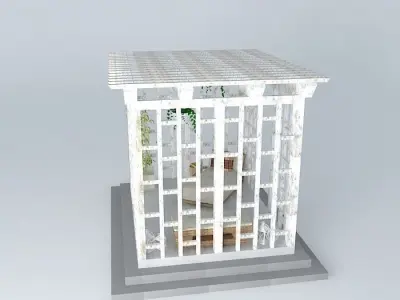 Pergola garden pavilion Free 3D model