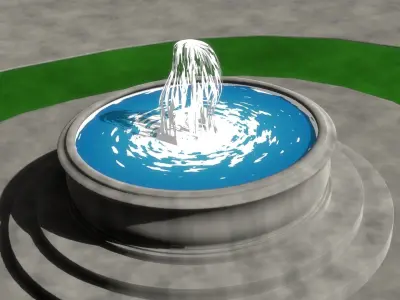 Simple Fountain 3D model