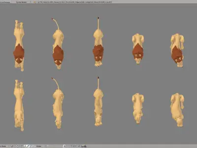 Lions lion Low-poly 3D model