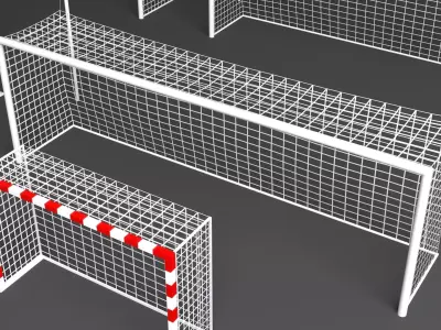 Football Net Collection Low-poly 3D model