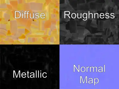 Rustic Candle with Glowing Flame model pack Low-poly 3D model