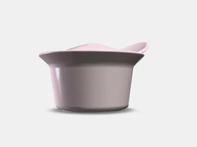 FARGKLAR Oven-serving dish with lid 2 Low-poly 3D model