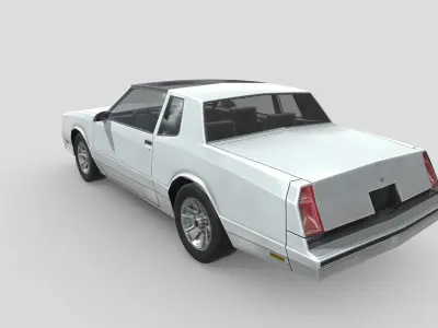 Chevrolet Monte Carlo SS 1986 Low-poly 3D model