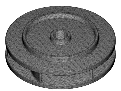 Plastic Premium Enclosed Impeller Toy 3D model