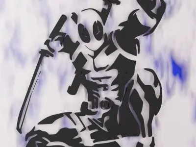 DEADPOOL WALL ART- 3D WALL ART  Free 3D model