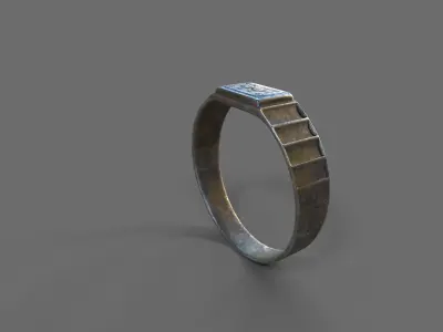 High-Quality 3D Ring Model Low-poly 3D model 27