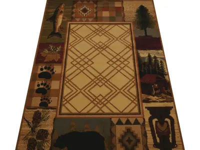 Rug Set 1203 3D model