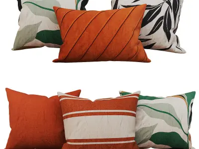 Decorative set pillow vol 4 3D model