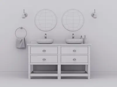 Bathroom vanity 3d model 3D model