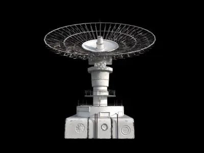 Large Array Radio Telescope PBR VR  Low-poly 3D model