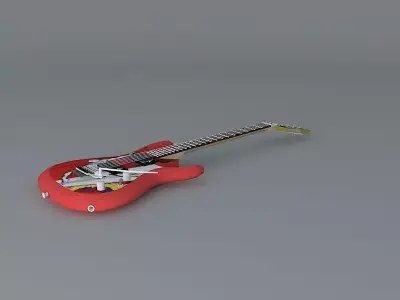 Ibanez Joe Satriani model guitar Free 3D model