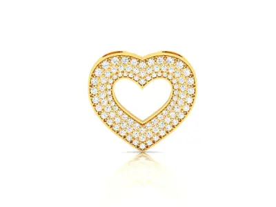 Solitaire Heart Pendants  3D print model