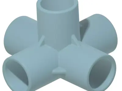 PVC 5 Way Fitting Pack 3D print model