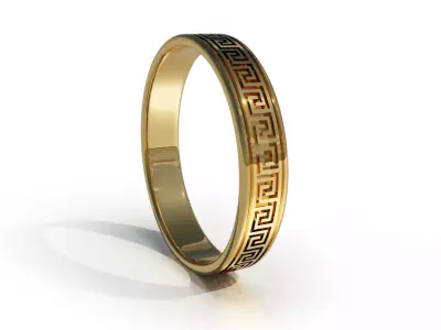 Greek Pattern Ring 3D print model