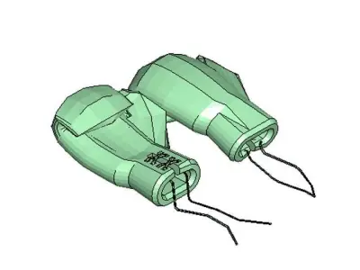 Sport Gloves - Boxing 3D model