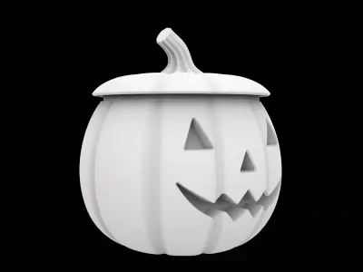 Pumpkin Lantern Jar 3D Printable Model 3D print model