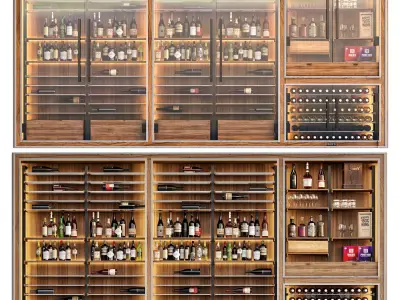 Wine Cabinet 3D model
