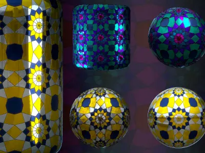 Persian Mirror work material - VOL 04 - Maps - SBsar Texture