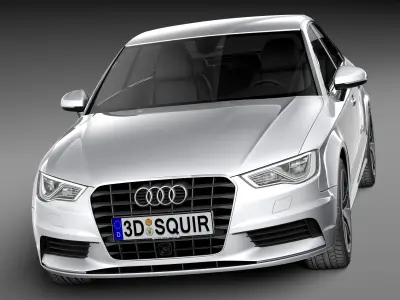 Audi A3 sedan 2014 3D model