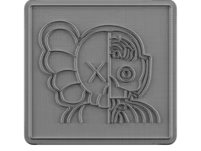 Kaws Neon Sign 3D model purchase