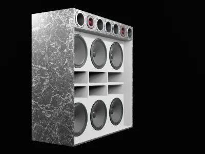 Speaker Six Woofer FREE Free 3D model