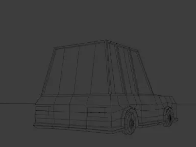Car Low Poly Toon Low-poly 3D model