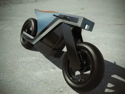 Futuristic Moto 2 3D model