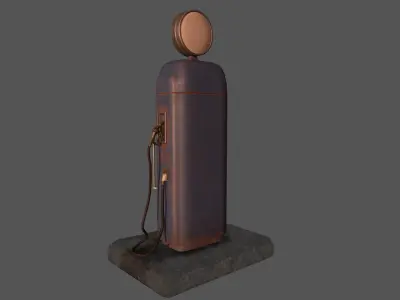 Gas Station Low-poly 3D model by pabloche from CGTrader