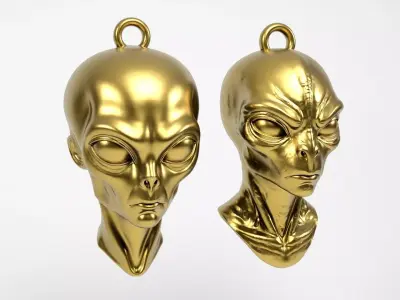 Aliens Pendants 3D print model
