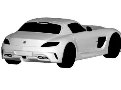 Mercedes Benz SLS AMG 3D model
