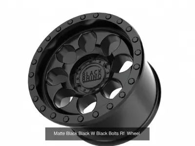 five wheels for print and games low poly without textures 3D Model Pack