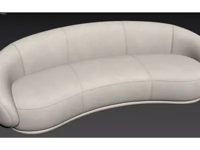 Curved sofa 3D model