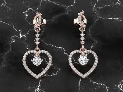 Jewelry Earring 3D print model