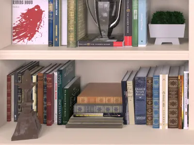 Decorative shelves 2 3D model