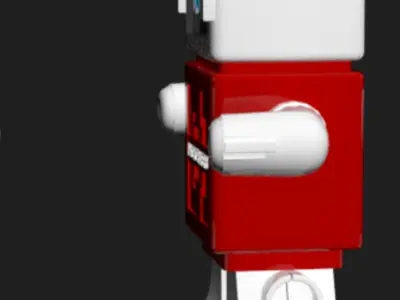 A Robot Free low-poly 3D model