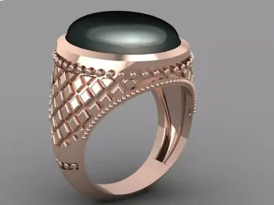 Gold ring 3D print model