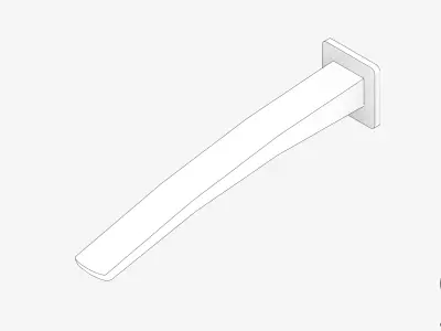 Wall Spout - Luxury - Rapid - Basin - 280 Low-poly 3D model