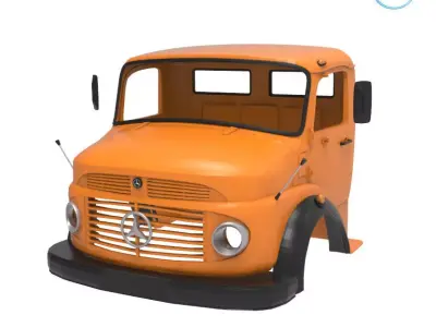 Mercedes-Benz Truck 1924-2624 Cabin - Full Professional Version 3D print model