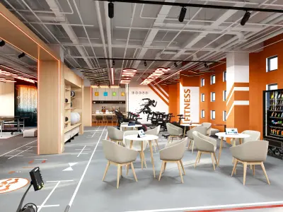 Fitness Center Gym  3D model