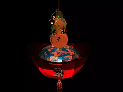Chinese red lantern  3D model order