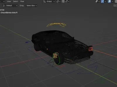 Toyota Trueno AE86 Rigged  3D model