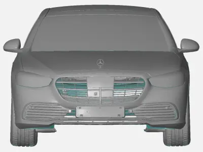 Mercedes S-Class 400d 2021 - Exterior Scan 3D model