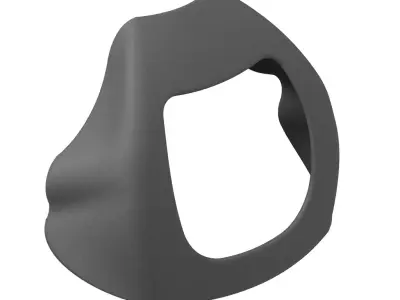 Carbon Fiber Bike Visor 3D model