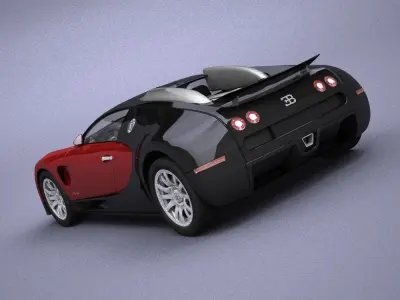 Bugatti Veyron model in Lightwave 3D 3D model