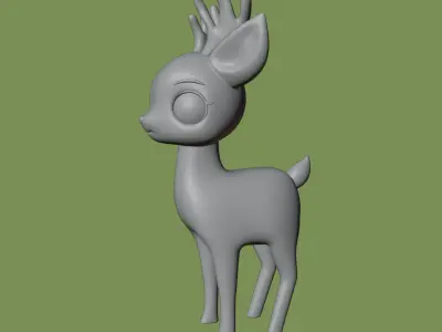 Anime Deer 3D model